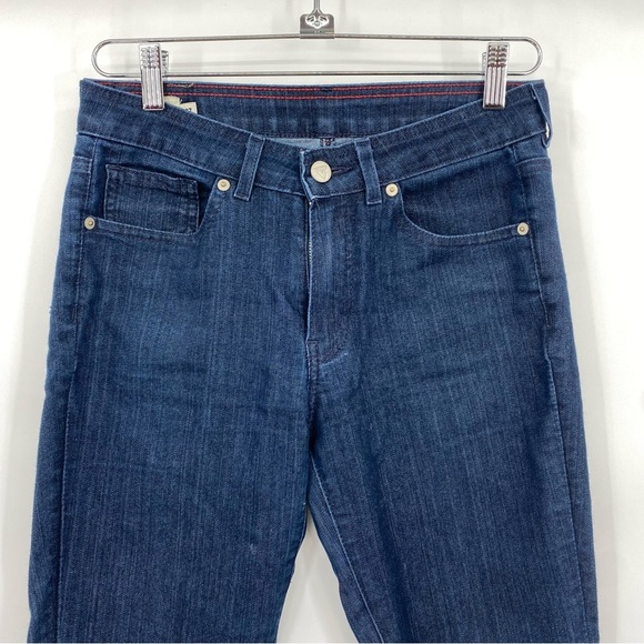 American Giant 218 Skinny Jeans Womens‎ Size 27 Blue Indigo Stretch Denim Cotton - Picture 2 of 13